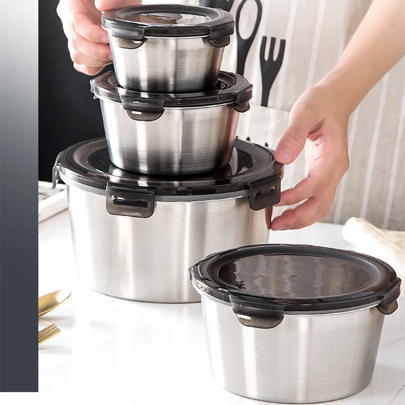 Meal Prep Bowl - Bento Lunch Box in acciaio inossidabile
