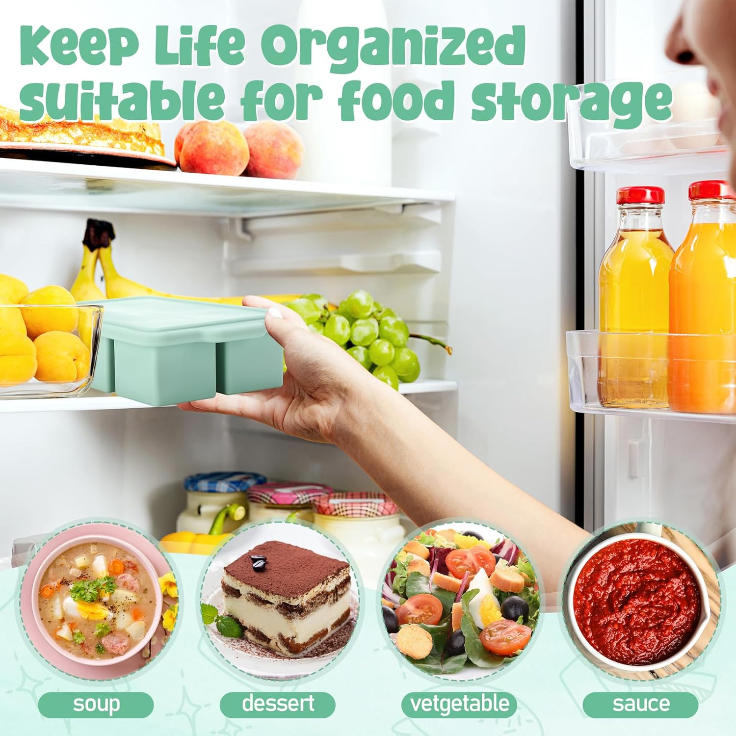 Vassoio in silicone per congel - Meal Prep Template recensione e prezzo