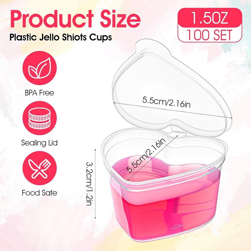 100 Set di Coppette a Forma di - Sauce Dipping Cup recensione e prezzo
