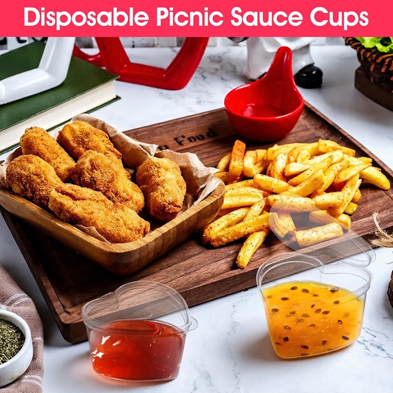 100 Set di Coppette a Forma di - Sauce Dipping Cup recensione e prezzo